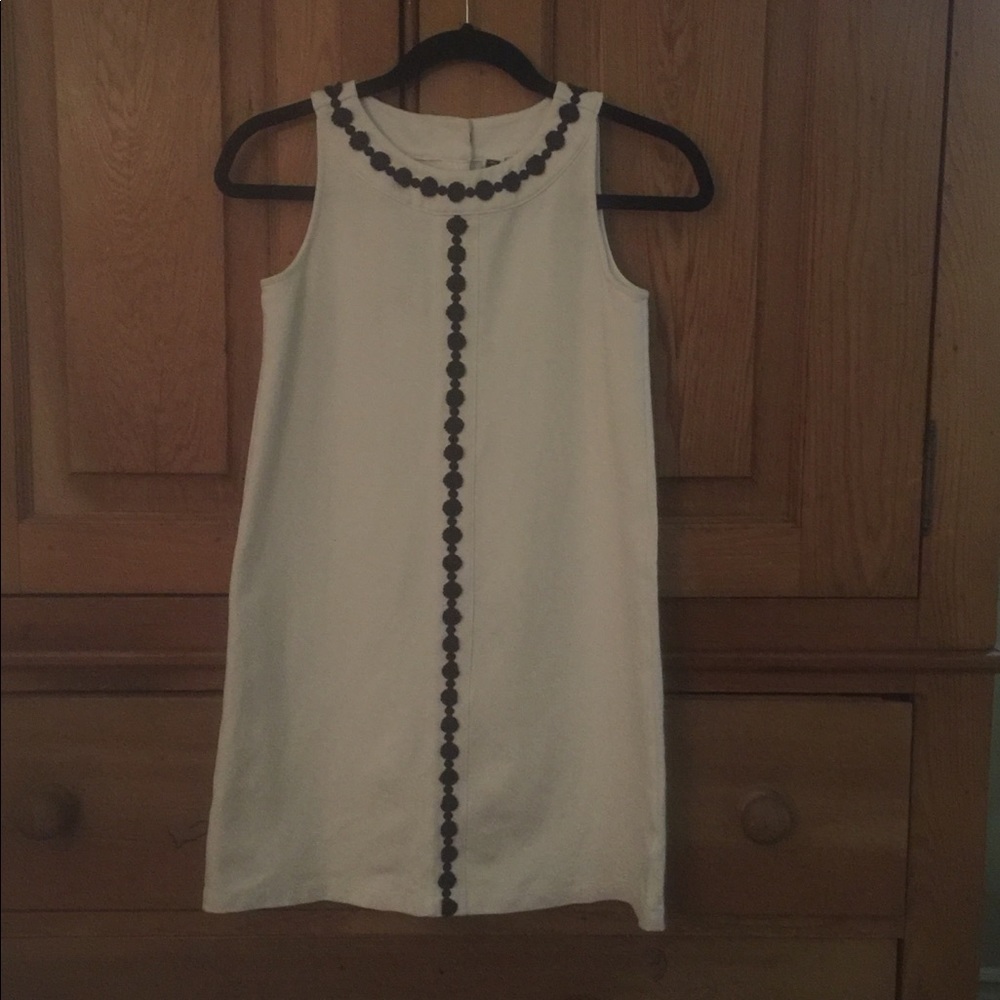 Girls white/navy shift dress. Size 12